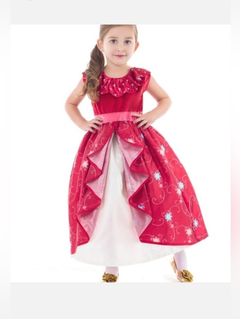 NWT Little Adventures Ruby Princess Red Dress